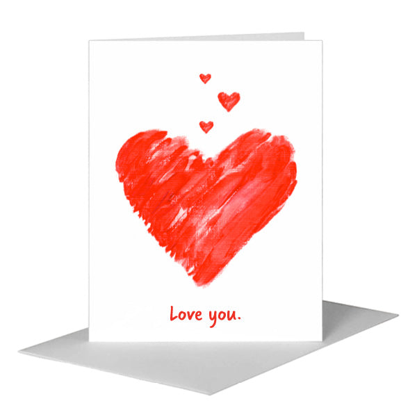 Heart Jubilant, Greeting Card (#8127A) A2 Card Front, www.printedcanvas.com