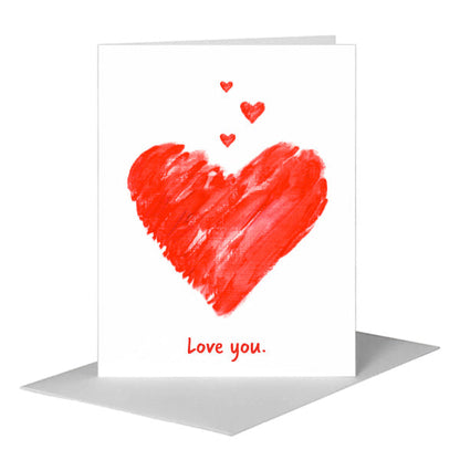 Heart Jubilant, Greeting Card (#8127A) A2 Card Front, www.printedcanvas.com