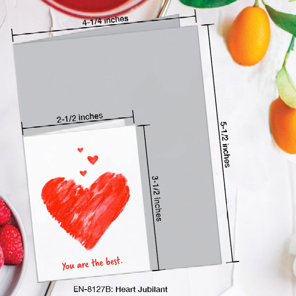 Heart Jubilant, Greeting Card (8127B), Enclosure, www.printedcanvas.com