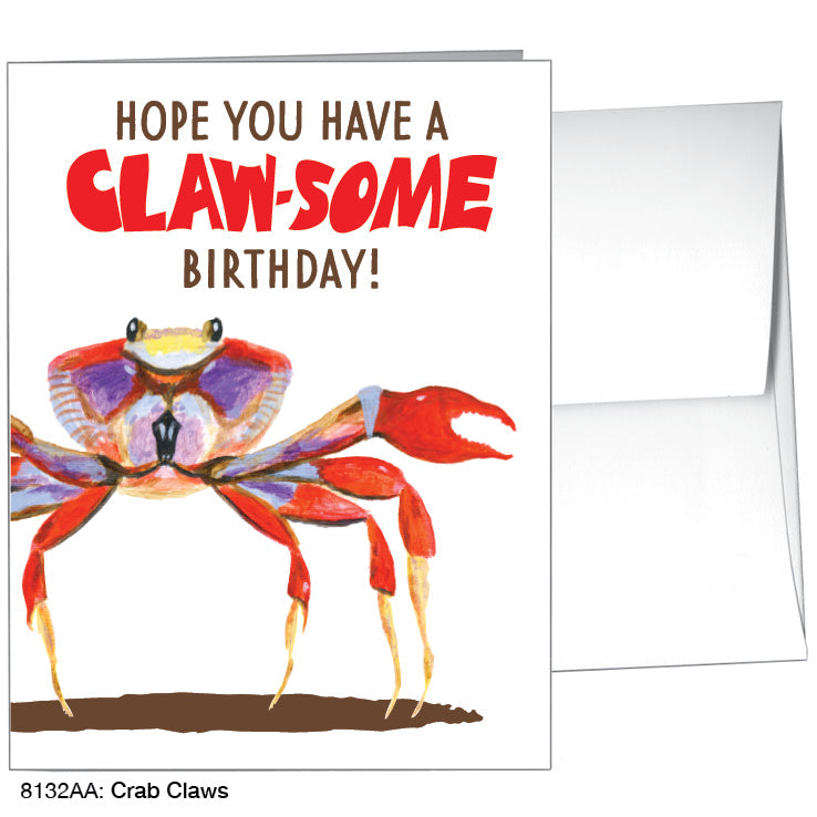 Crab Claws, Greeting Card (8132AA), A2 Card, www.printedcanvas.com