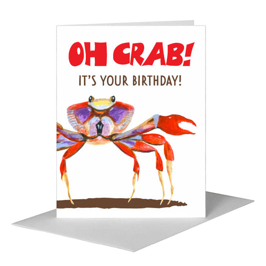 Crab Claws, Greeting Card (#8132BA) A2 Card Front, www.printedcanvas.com