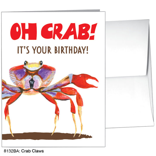 Crab Claws, Greeting Card (8132BA), A2 Card Front, www.printedcanvas.com