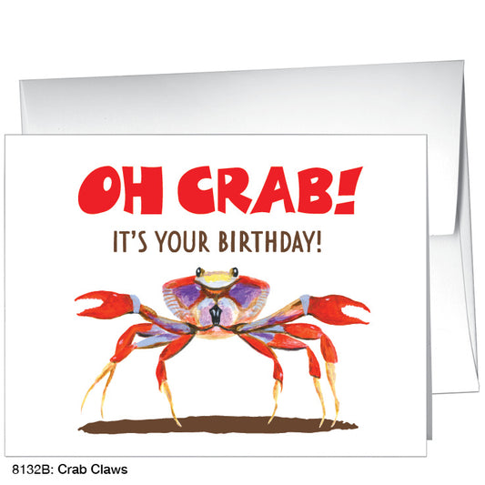 Crab Claws, Greeting Card (8132B), A2 Card Front, www.printedcanvas.com