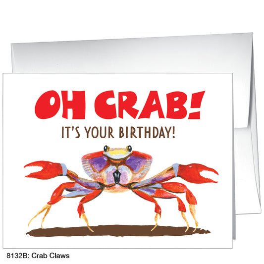 Crab Claws, Greeting Card (8132B), A2 Card, www.printedcanvas.com