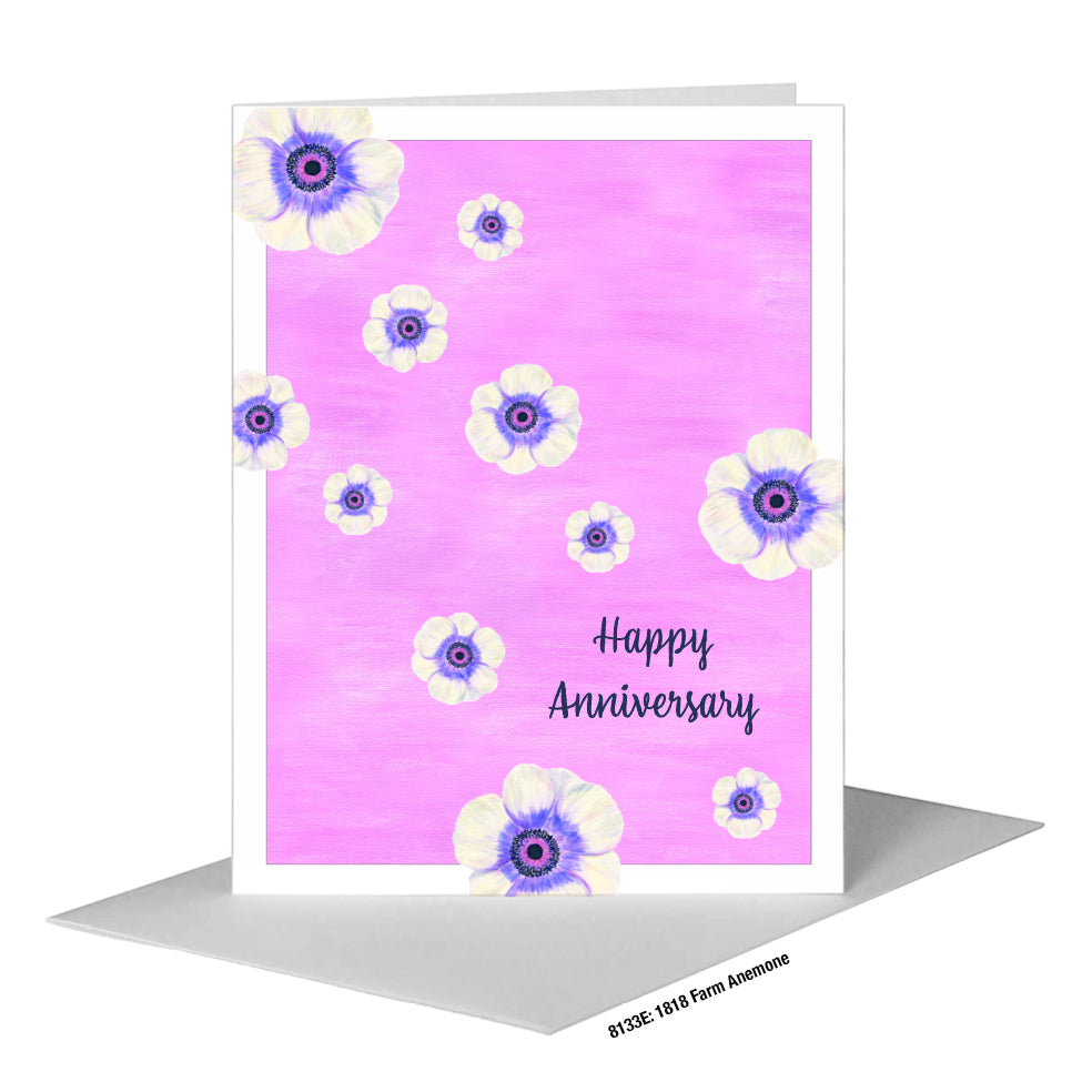 1818 Farm Anemone, Greeting Card (#8133E)