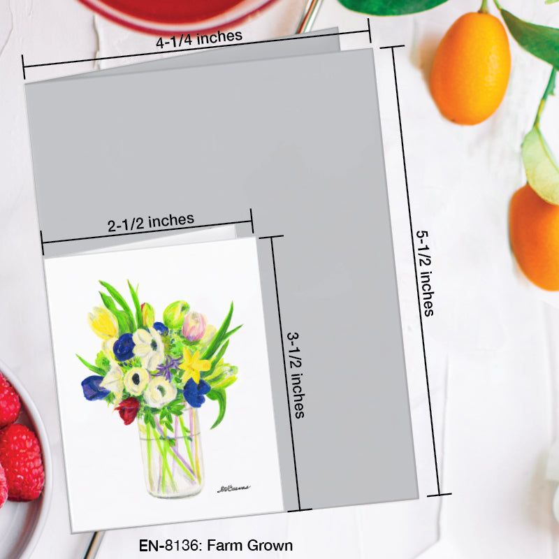 Farm Grown, Greeting Card (8136AA), Enclosure Card, www.printedcanvas.com