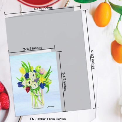 Farm Grown, Greeting Card (8136A), Enclosure Card, www.printedcanvas.com