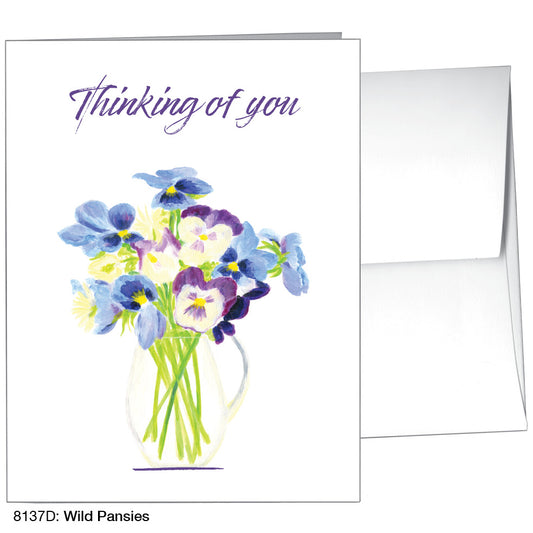 Wild Pansies, Greeting Card (8137D)