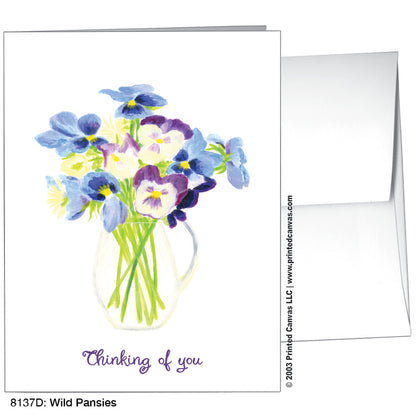 Wild Pansies, Greeting Card (#8137D)
