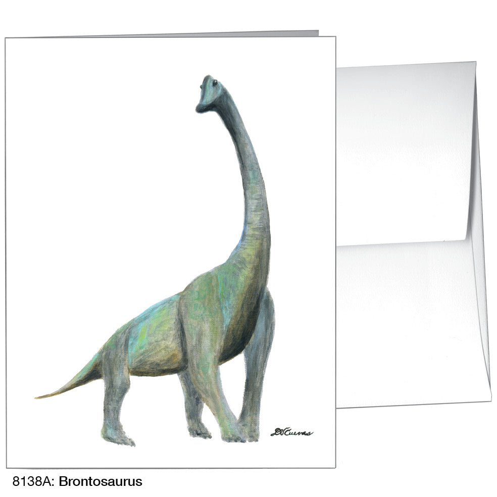 Brontosaurus, Greeting Card (8138A), A2 Card, www.printedcanvas.com