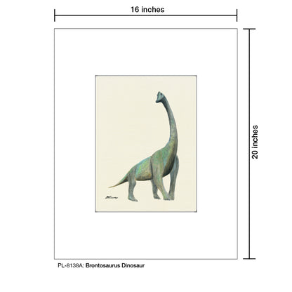 Brontosaurus Dinosaur, Print (#8138A)