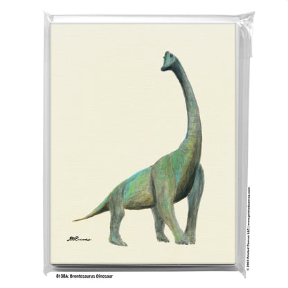 Brontosaurus Dinosaur, Greeting Card (#8138A)