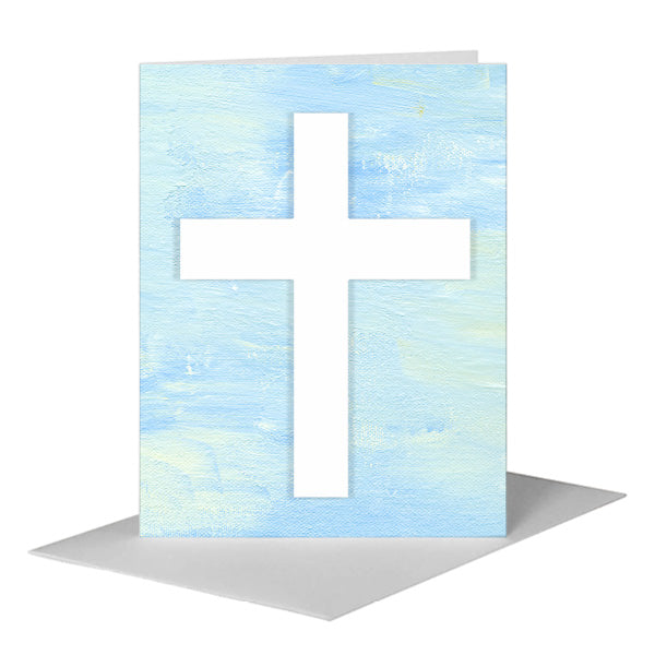 Cross, Greeting Card (#8140J) A2 Card Front, www.printedcanvas.com