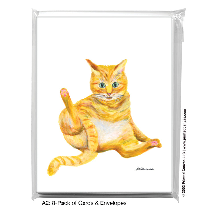 Cat Privacy, Greeting Card (#8149A)