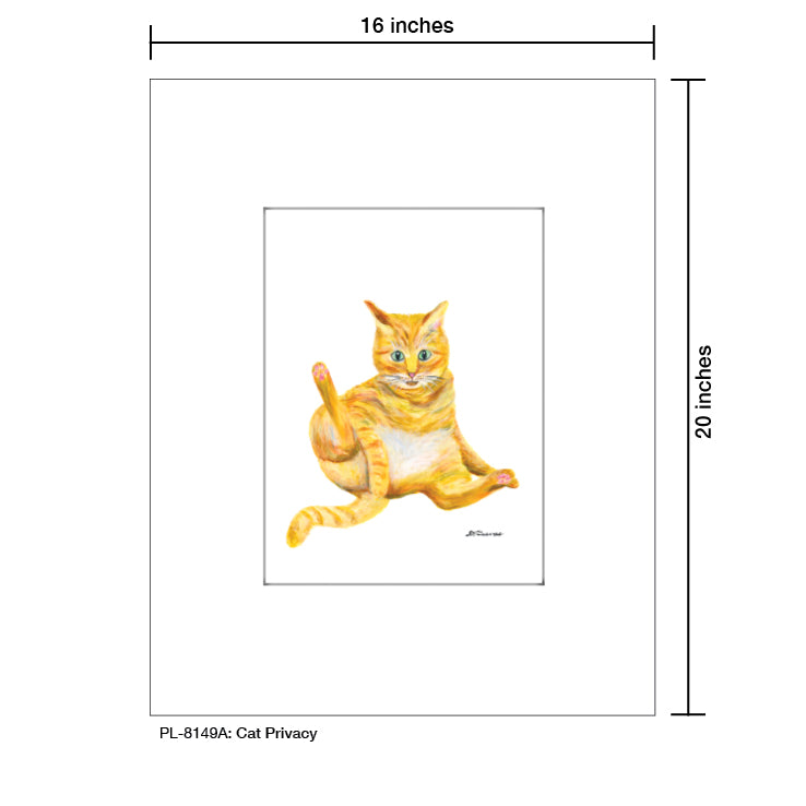 Cat Privacy, Print (#8149A)