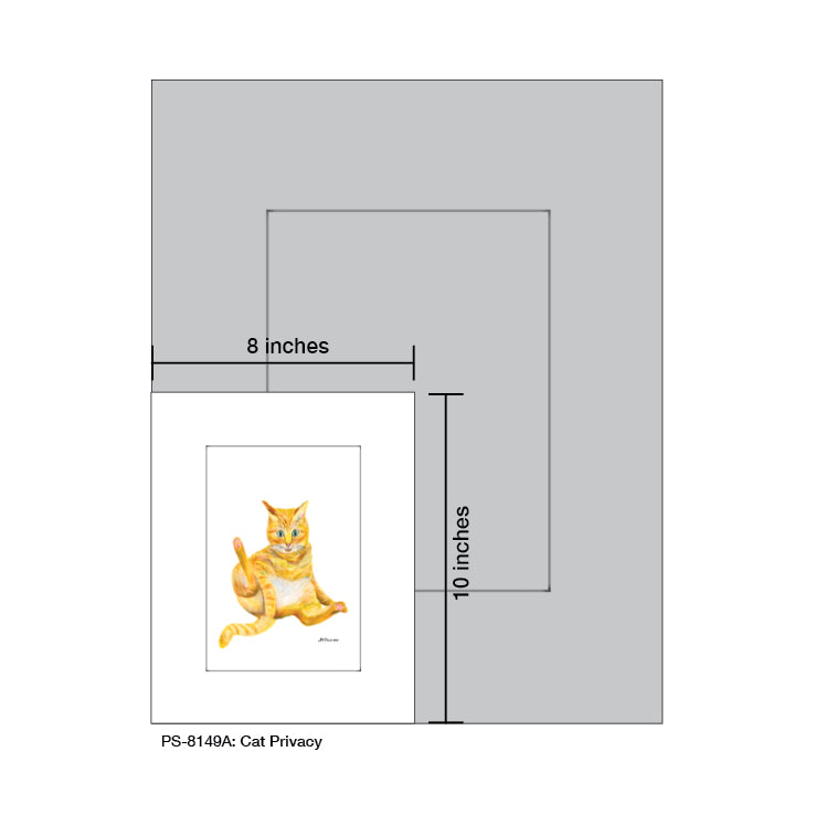 Cat Privacy, Print (#8149A)
