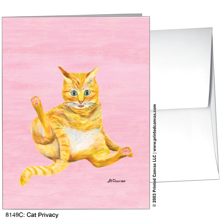 Cat Privacy, Greeting Card (#8149C)