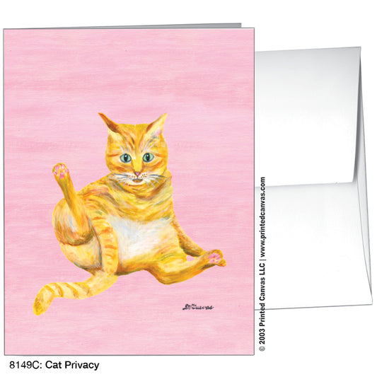 Cat Privacy, Greeting Card (#8149C)