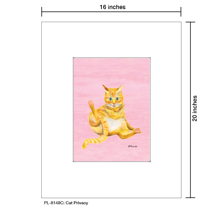 Cat Privacy, Print (#8149C)