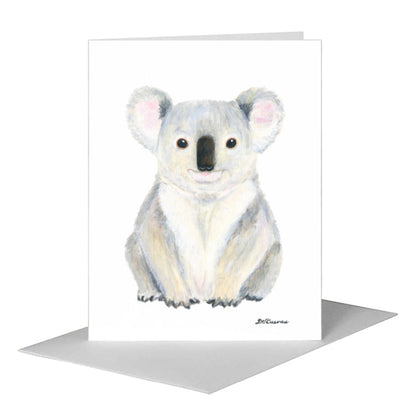 Koala Bear, Greeting Card (#8150A), A2 Card Front, www.printedcanvas.com