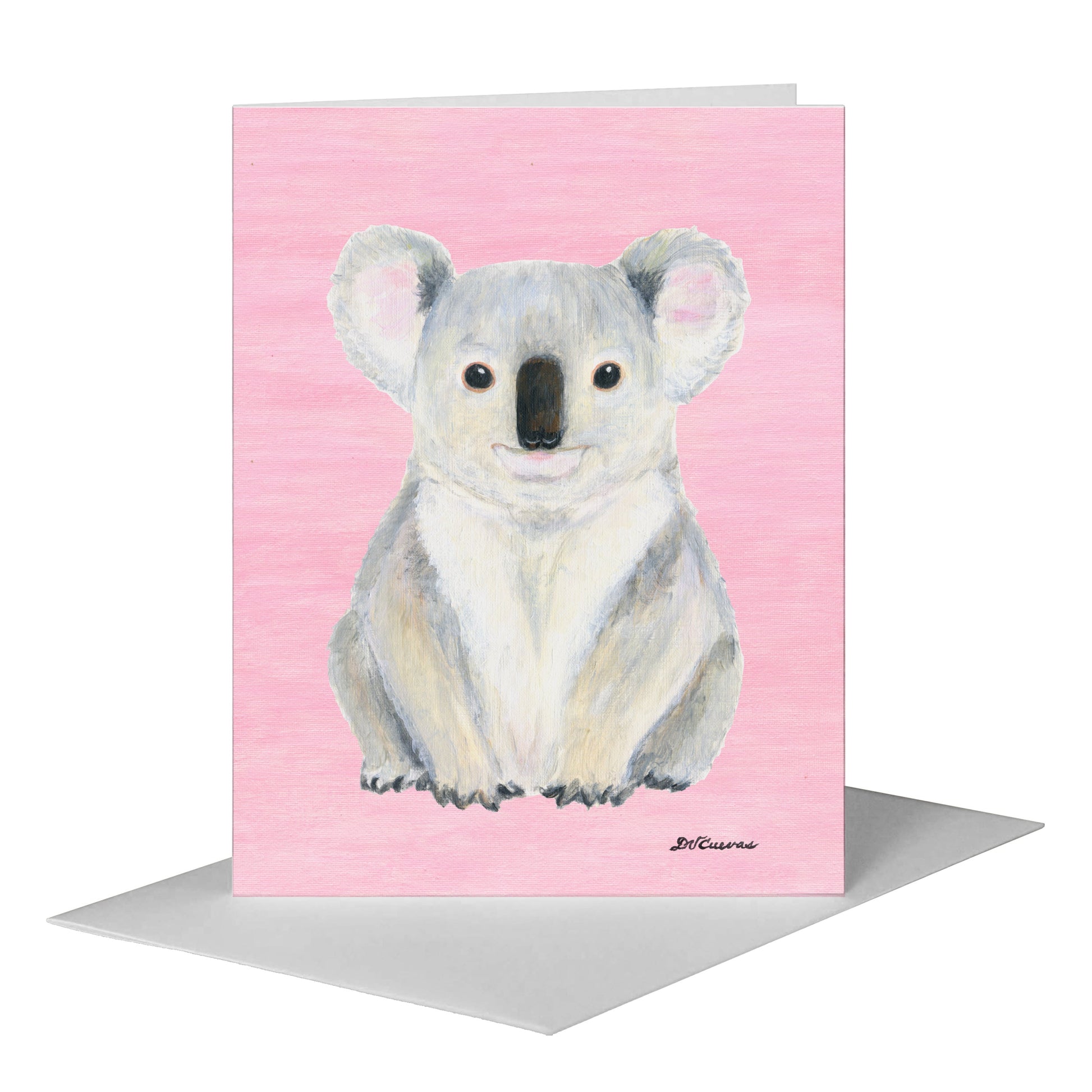 Koala Bear, Greeting Card (#8150B), A2 Card Front, www.printedcanvas.com
