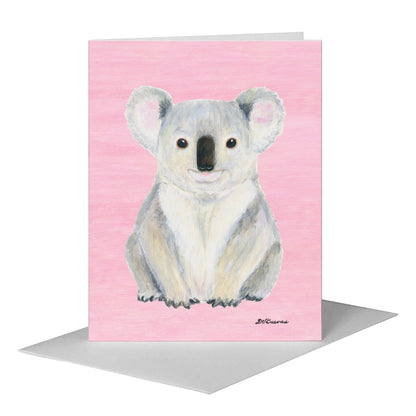 Koala Bear, Greeting Card (#8150B), A2 Card Front, www.printedcanvas.com