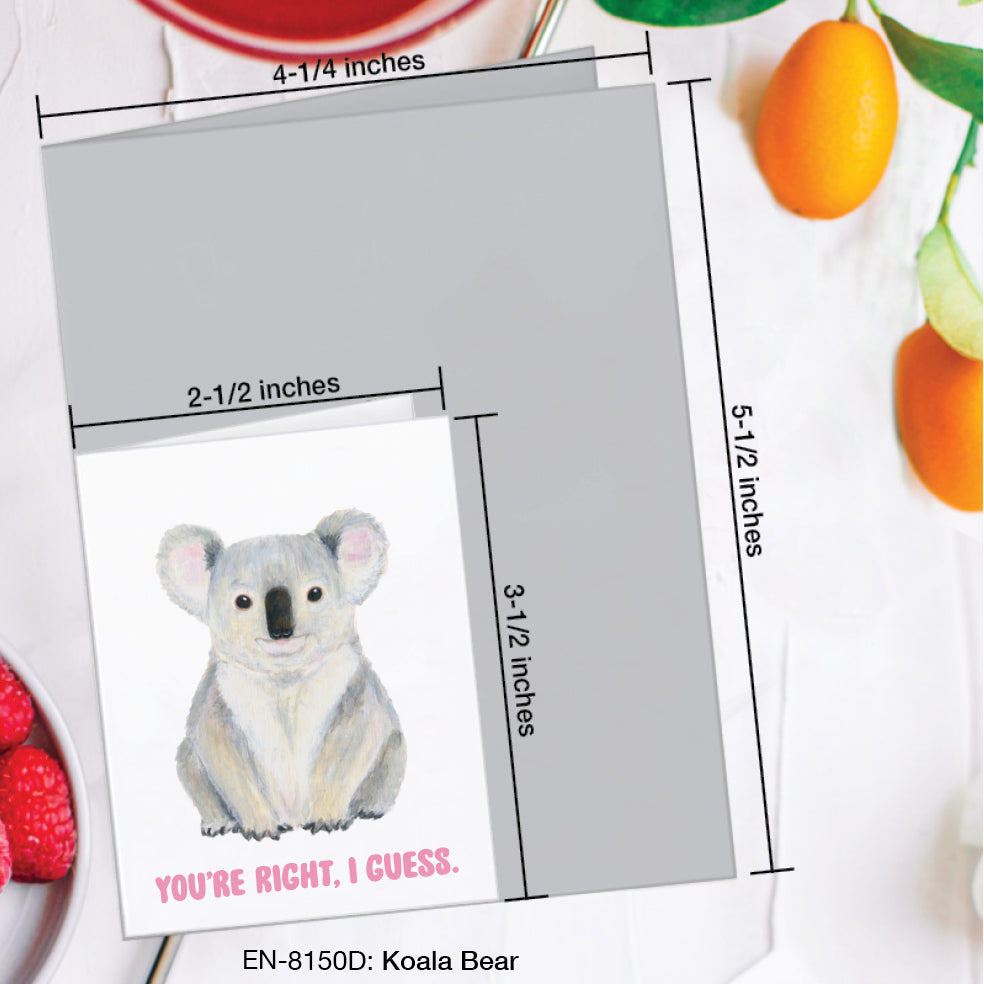 Koala Bear, Greeting Card (#8150D)