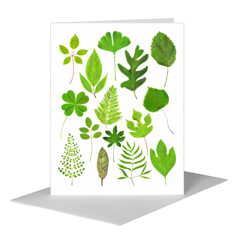 Collage Green, Greeting Card (#8170A) A2 Card Front, www.printedcanvas.com