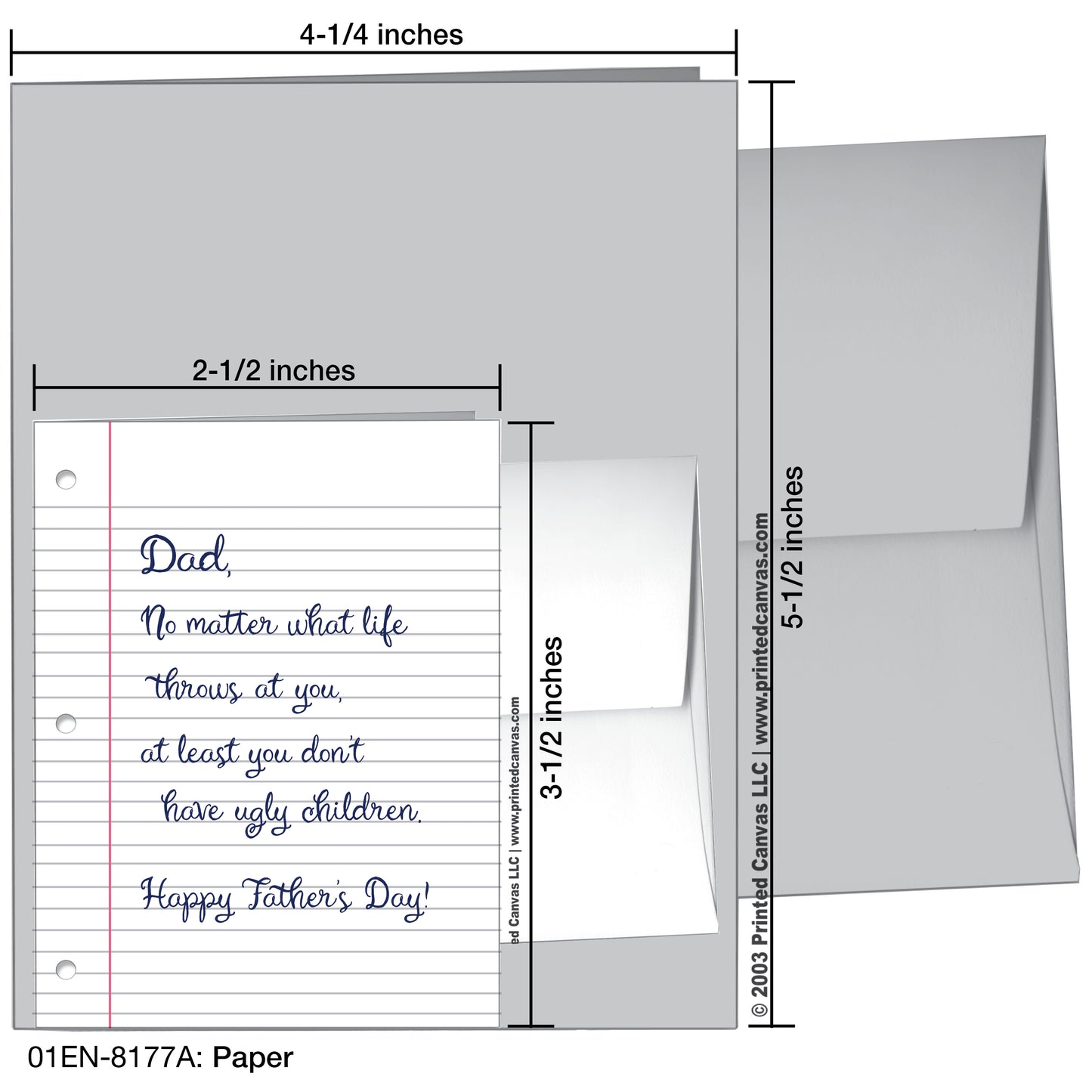 Paper, Greeting Card (#8177A)