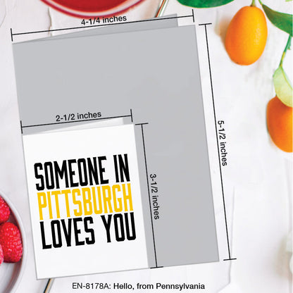 Hello, from Pennsylvania, Greeting Card (#8178A)
