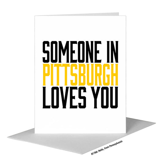 Hello, from Pennsylvania, Greeting Card (#8178A), A2 Card Front, www.printedcanvas.com