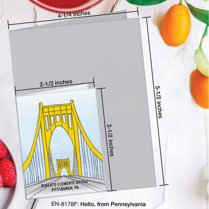 Hello, from Pennsylvania, Greeting Card (#8178F)