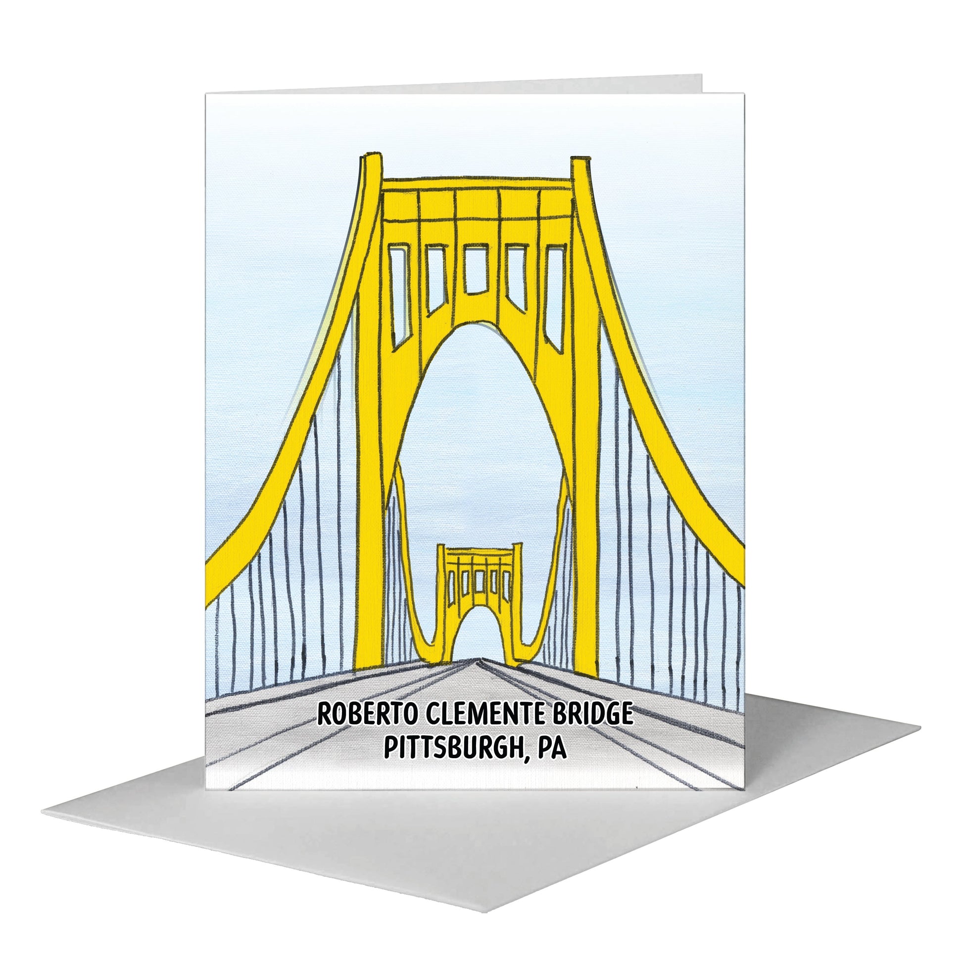 Hello, from Pennsylvania, Greeting Card (#8178F) A2 Card Front, www.printedcanvas.com
