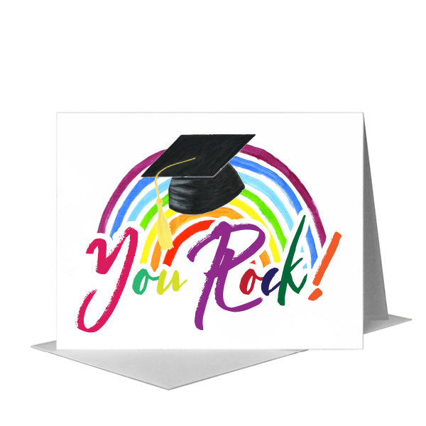 You Rock, Greeting Card (#8180A) A2 Card Front, www.printedcanvas.com