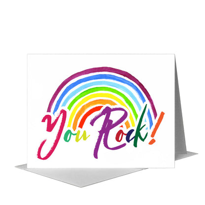 You Rock, Greeting Card (#8180B) A2 Card Front, www.printedcanvas.com