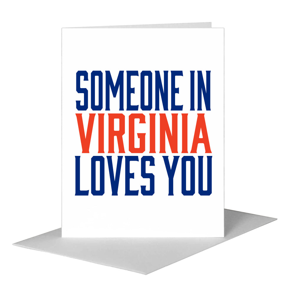 Hello, from Virginia, Greeting Card (#8181A), A2 Card Front, www.printedcanvas.com