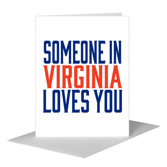 Hello, from Virginia, Greeting Card (#8181A) A2 Card Front, www.printedcanvas.com