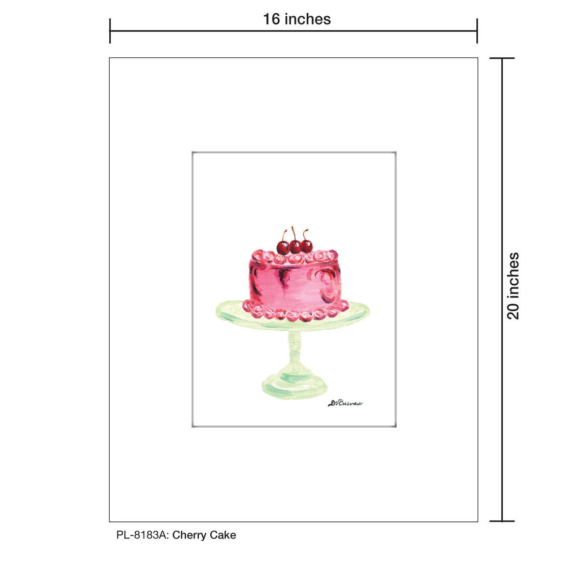 Cherry Cake, Print (#8183A)