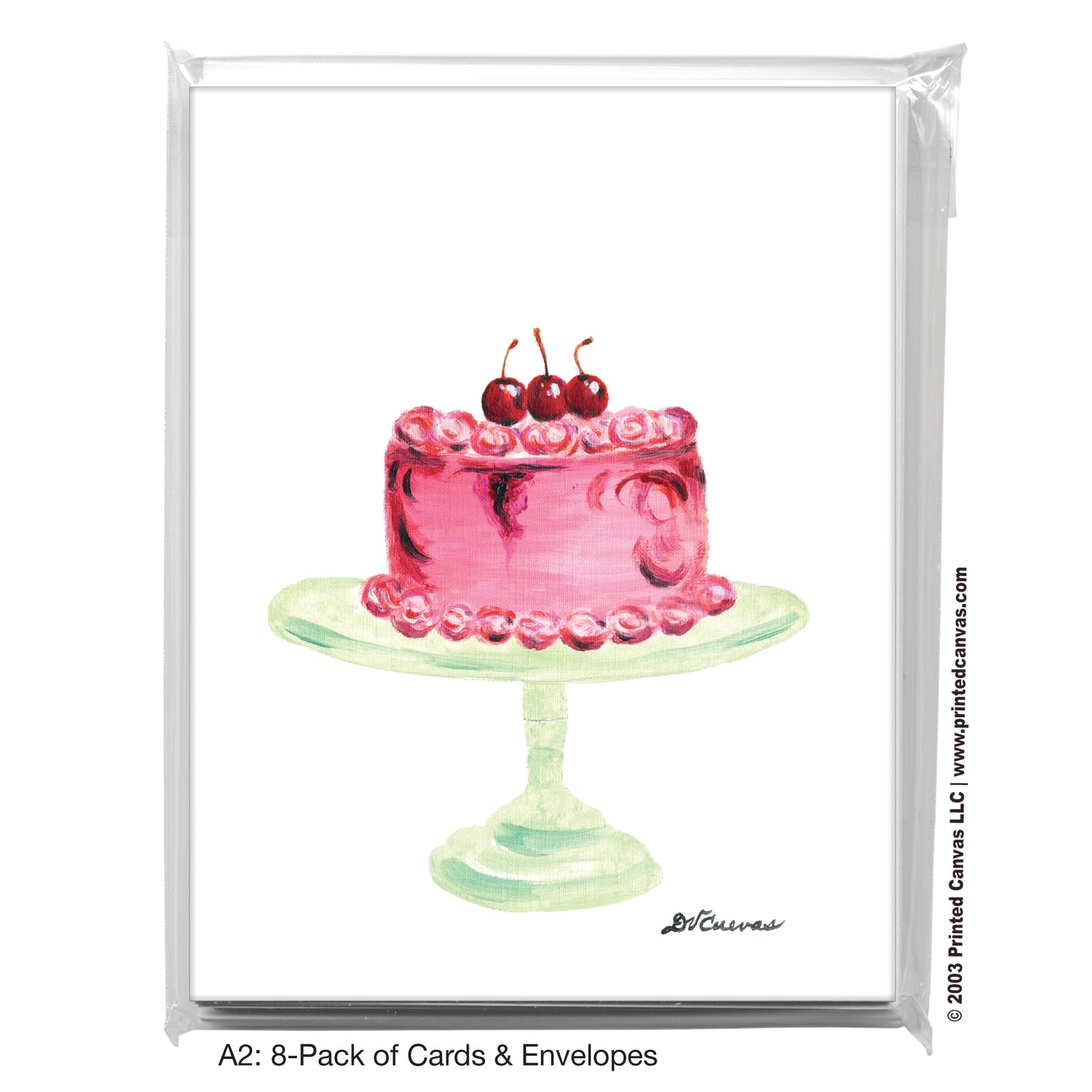 Cherry Cake, Greeting Card (#8183A)