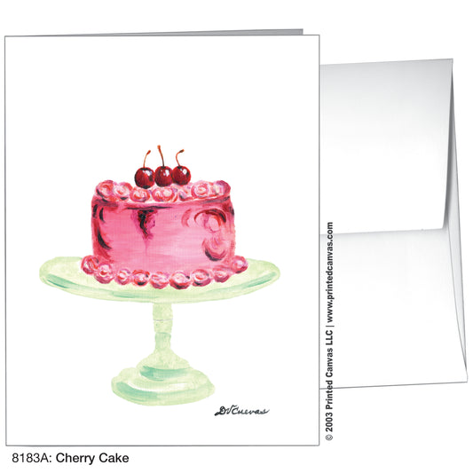 Cherry Cake, Greeting Card (#8183A)