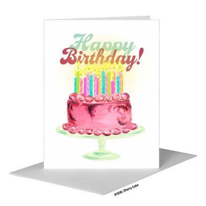 Cherry Cake, Greeting Card (#8183B)