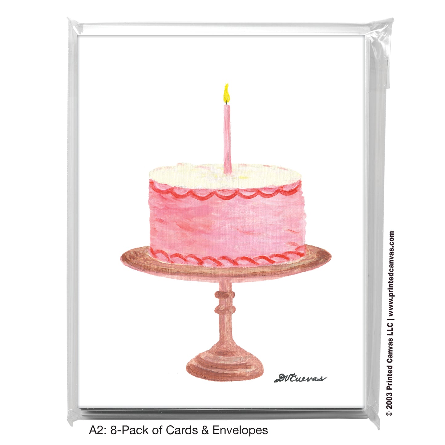 Pink Cake, Greeting Card (#8184A)