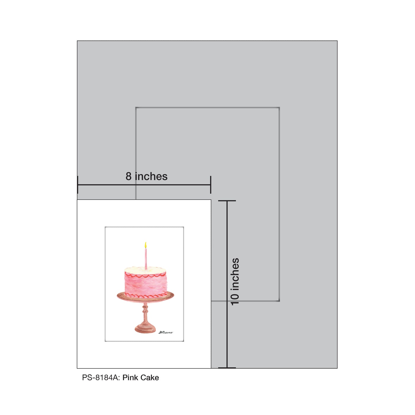 Pink Cake, Print (#8184A)