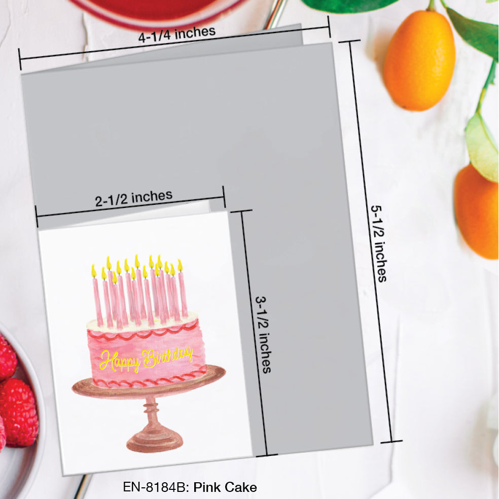 Pink Cake, Greeting Card (#8184B)