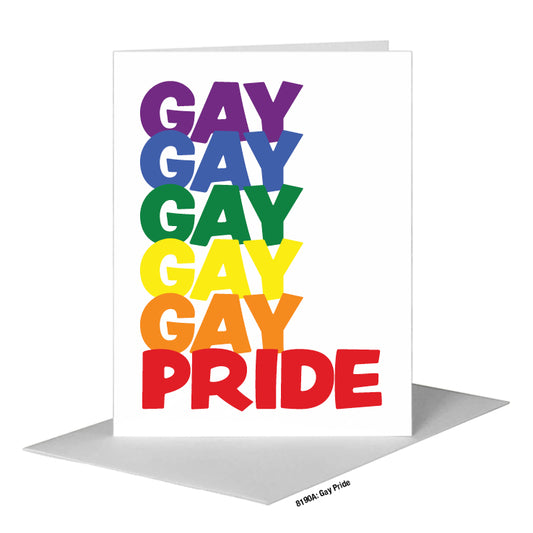 Gay Pride, Greeting Card (#8190A)
