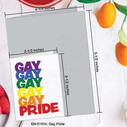 Gay Pride, Greeting Card (#8190A)