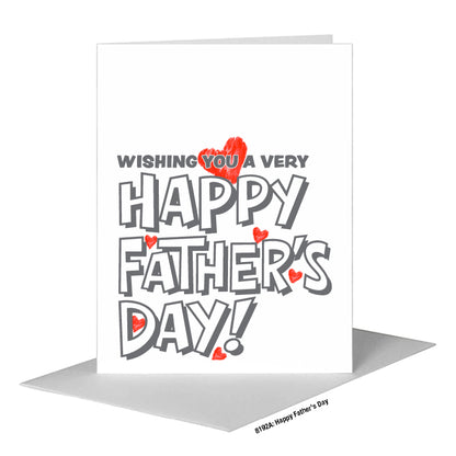 Happy Father's Day, Greeting Card (#8192A), A2 Card Front, www.printedcanvas.com