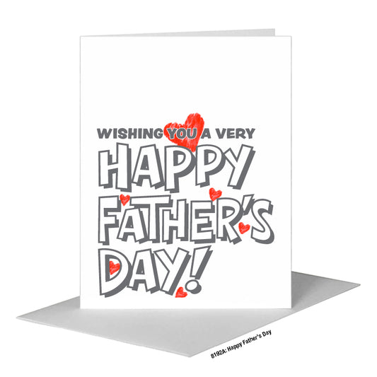 Happy Father's Day, Greeting Card (#8192A)
