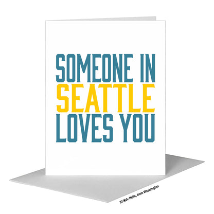 Hello, from Washington, Greeting Card (#8196A), A2 Card Front, www.printedcanvas.com
