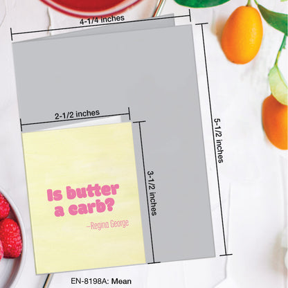 Mean, Greeting Card (#8198A)
